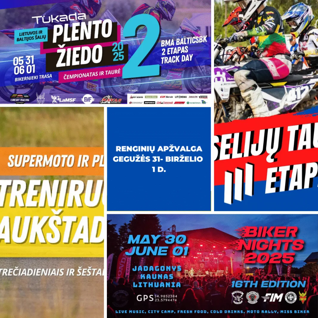 Gegužės 30 – birželio 1 regninių apžvalga