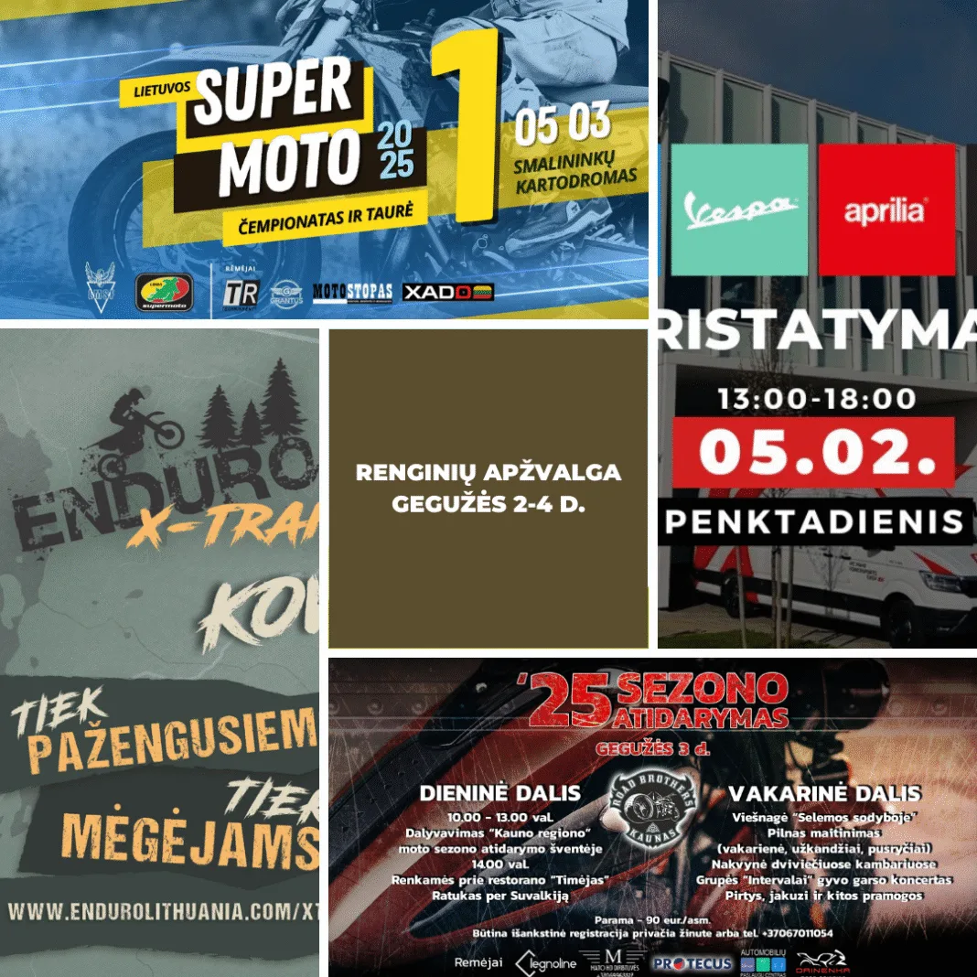 Gegužės 2-4 d. renginių apžvalga